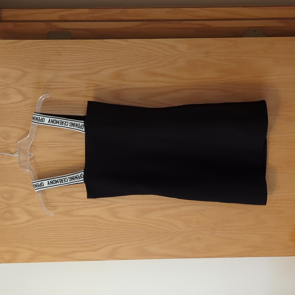 Opening Ceremony Elastic Logo Mini Dress S Black - Picture 2 of 6